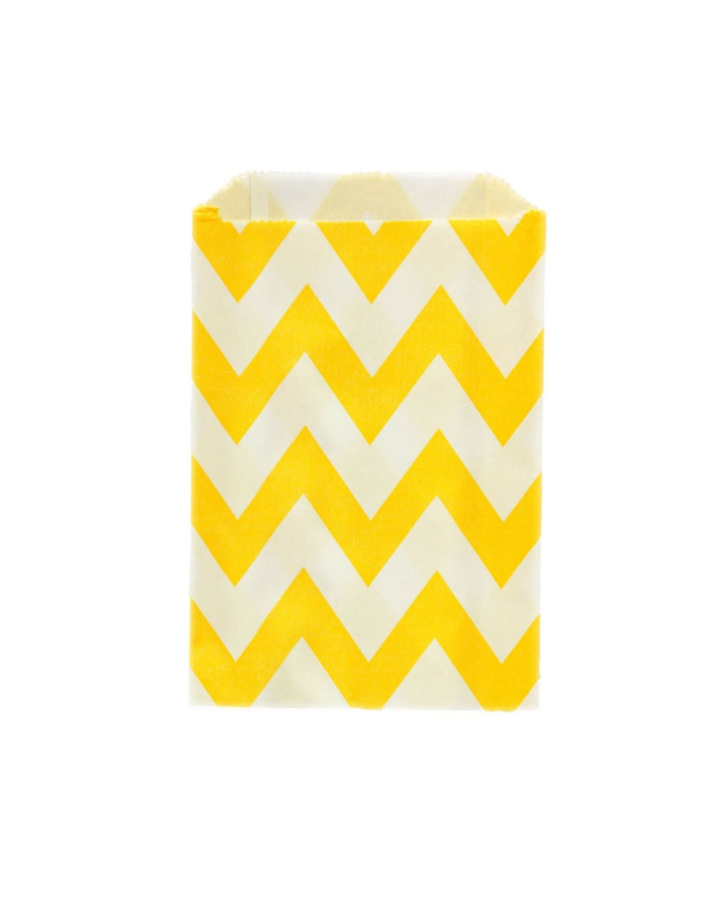 Saquinhos papel zig zag amarelo (12 Un.)