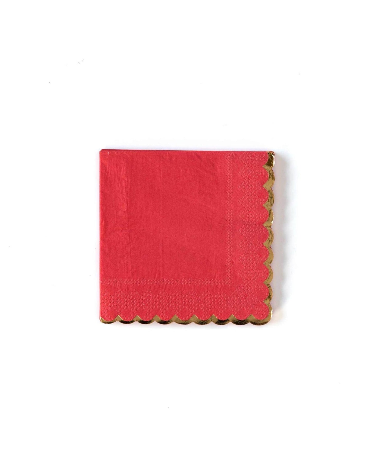 Guardanapos papel vermelho e dourado (40 Un.)