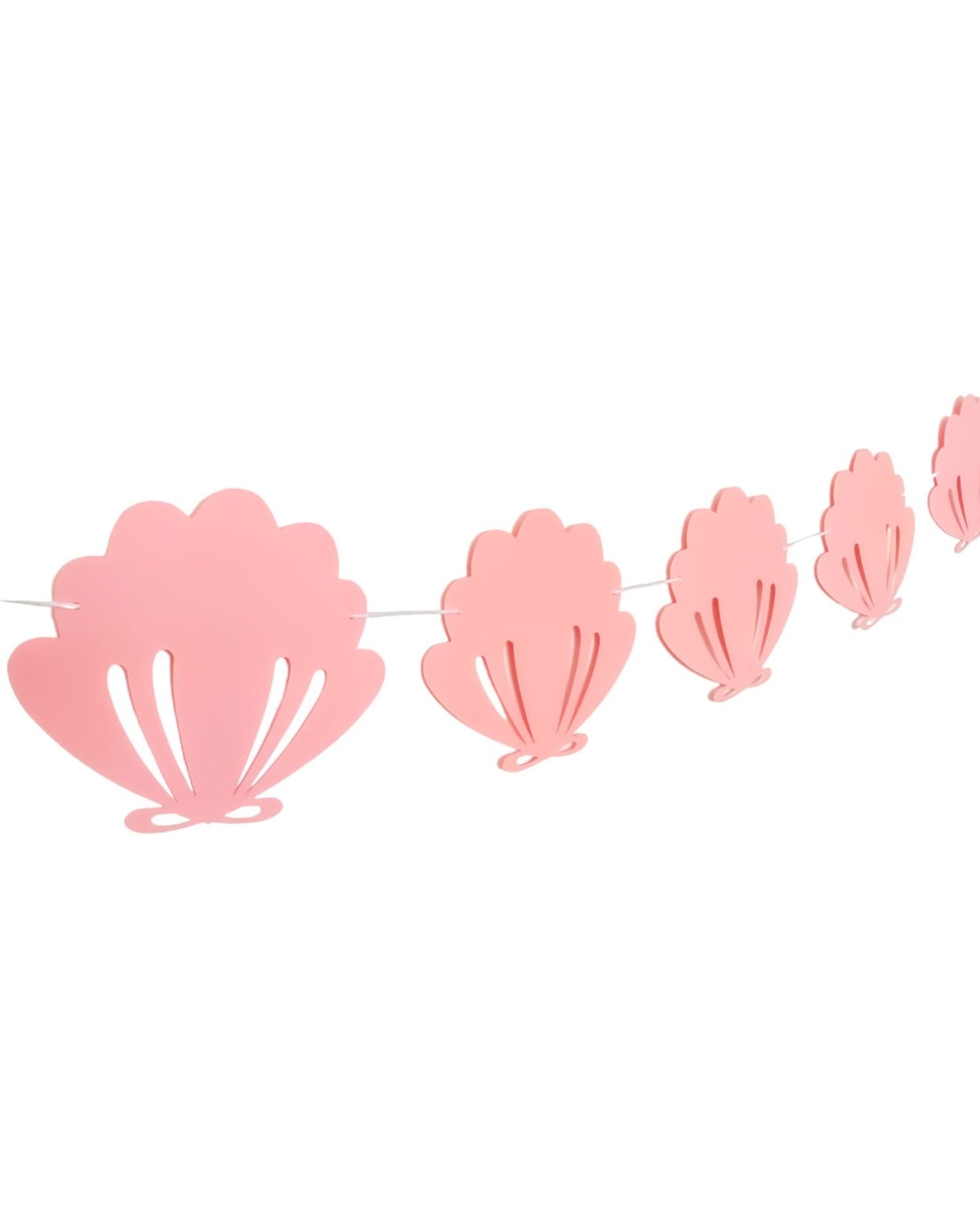 Guirlanda conchas rosa