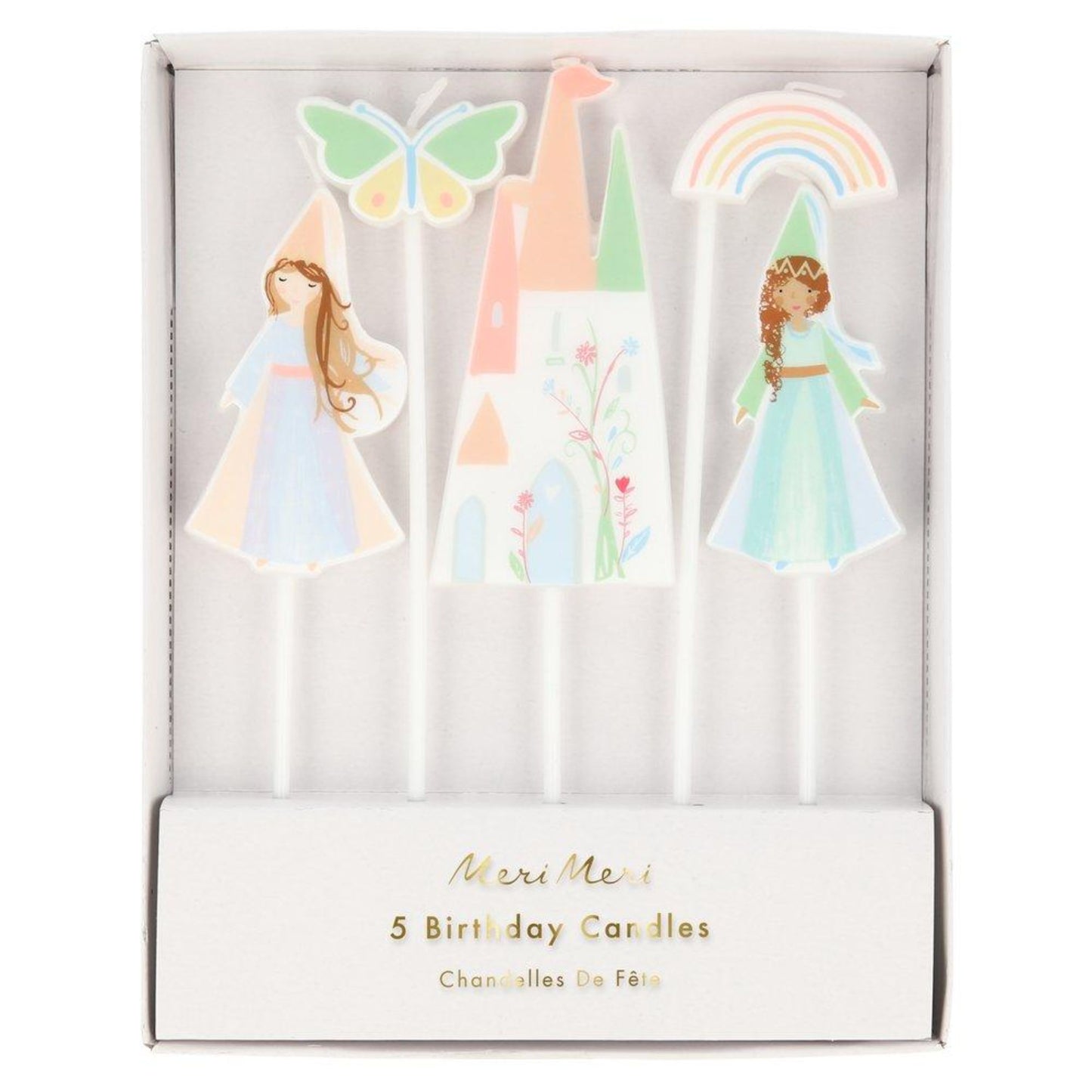 Velas princesas mágicas (5 un.)