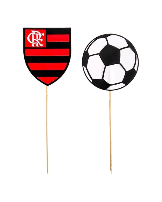 Topo de bolo futebol Flamengo