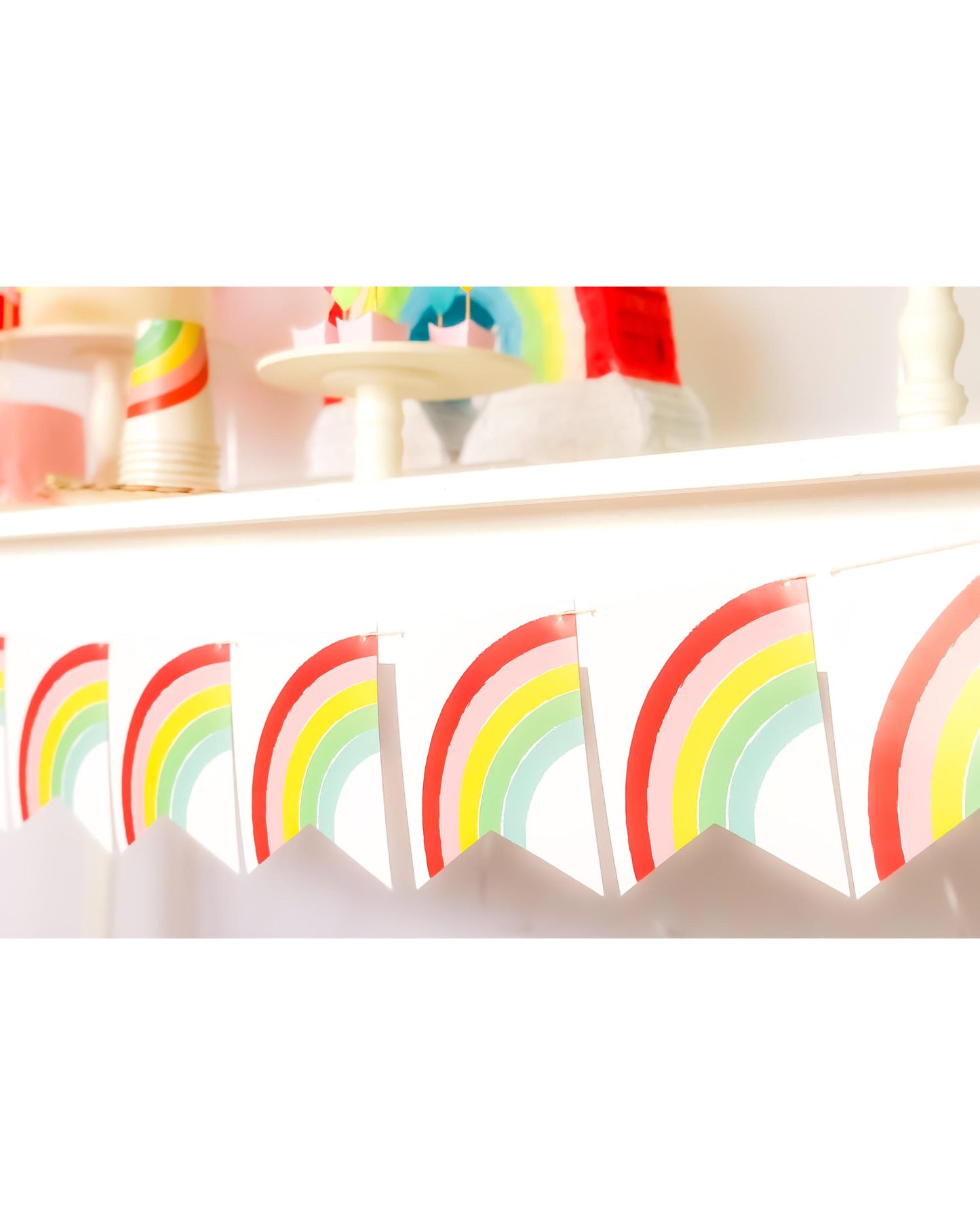 Kit Decoração Arco Íris - Tamanho G