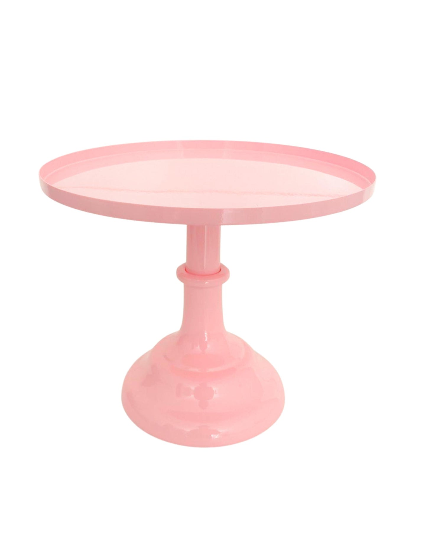 Suporte para bolo e doces alumínio rosa claro