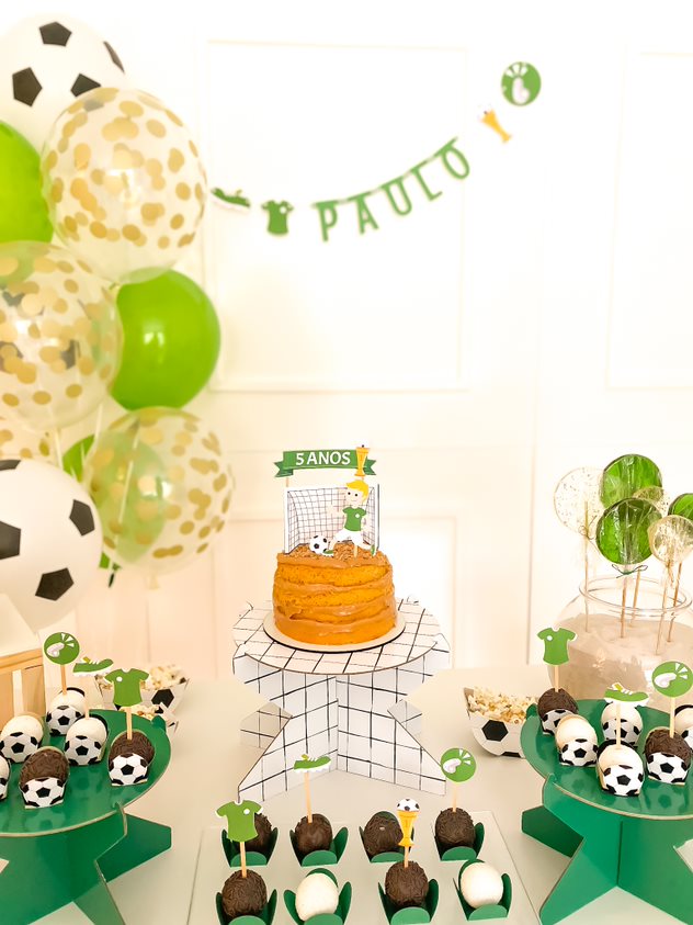 Suporte para doces médio verde folha