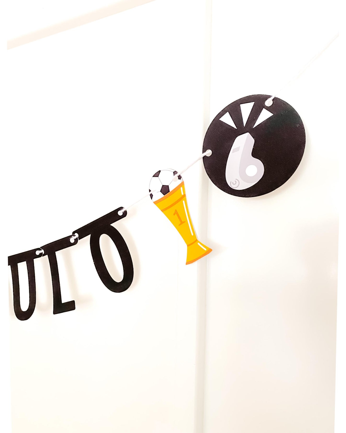 Kit Decoração Futebol Preto e Branco - Tamanho G