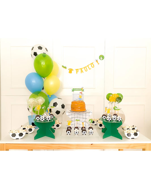 Kit Decoração Gol Brasil - Tamanho P