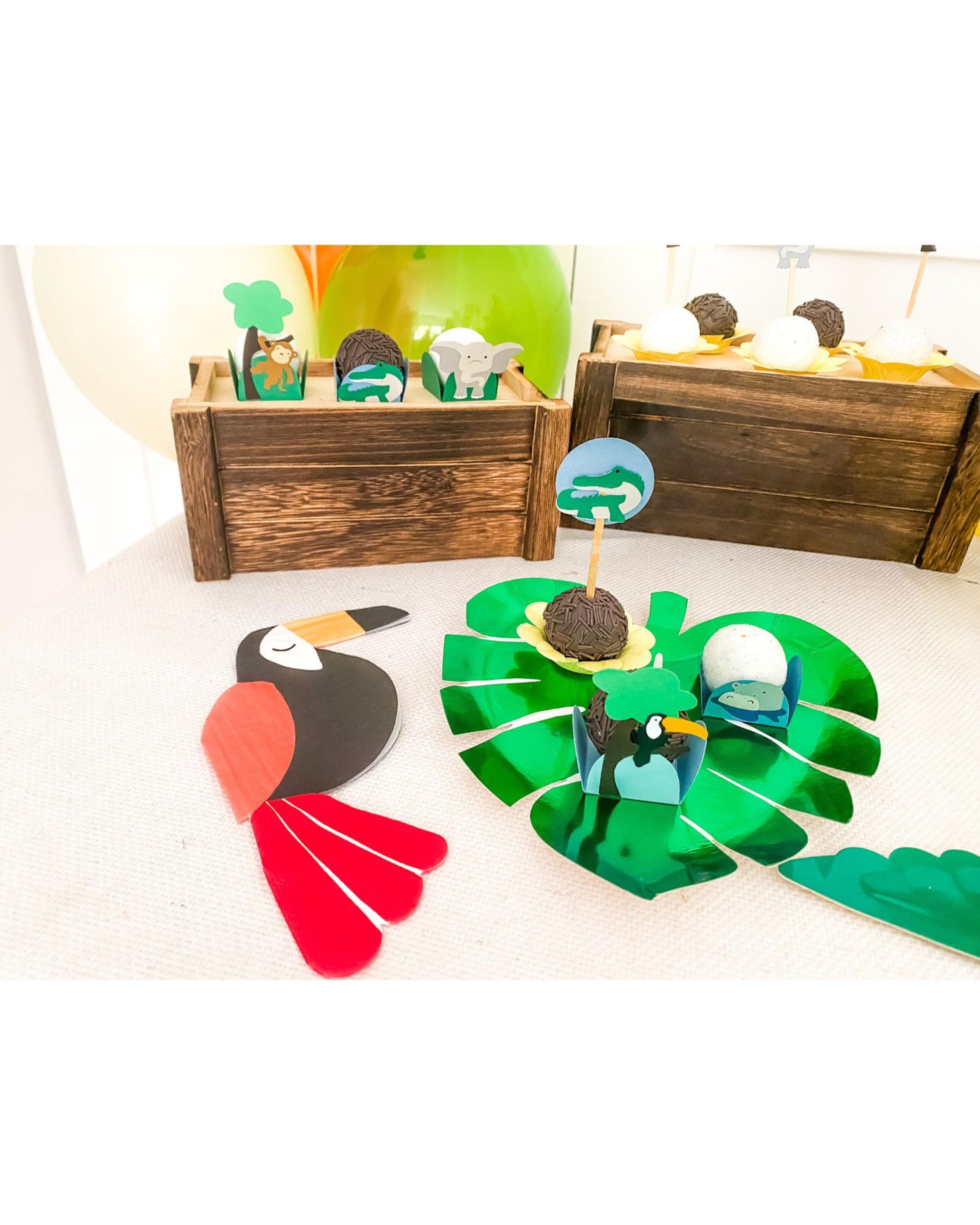 Kit Decoração Dia de Safari - Tamanho G