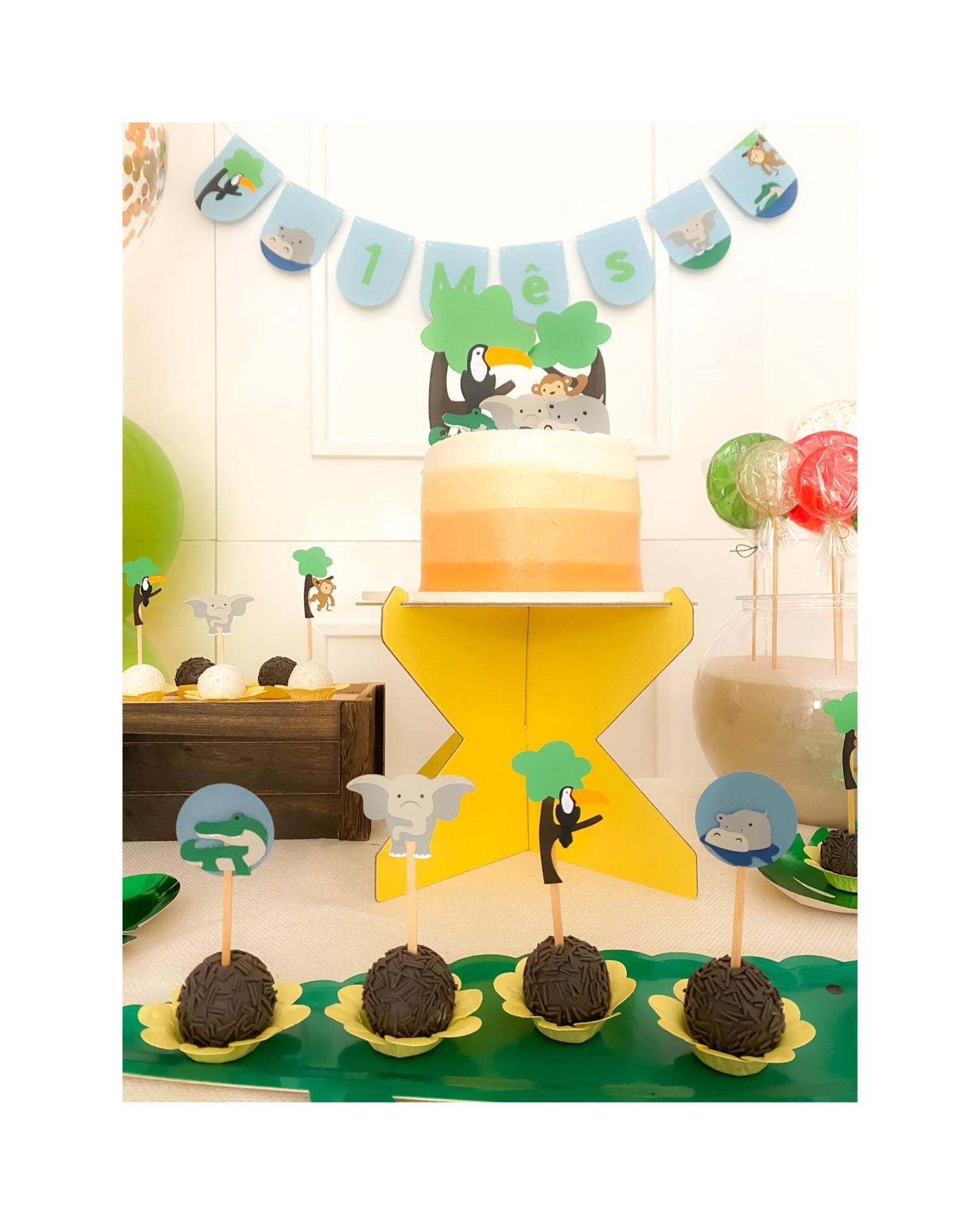 Kit Decoração Dia de Safari - Tamanho G
