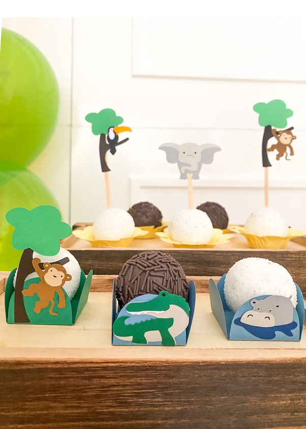 Forminhas de doces safari (10 Un.)