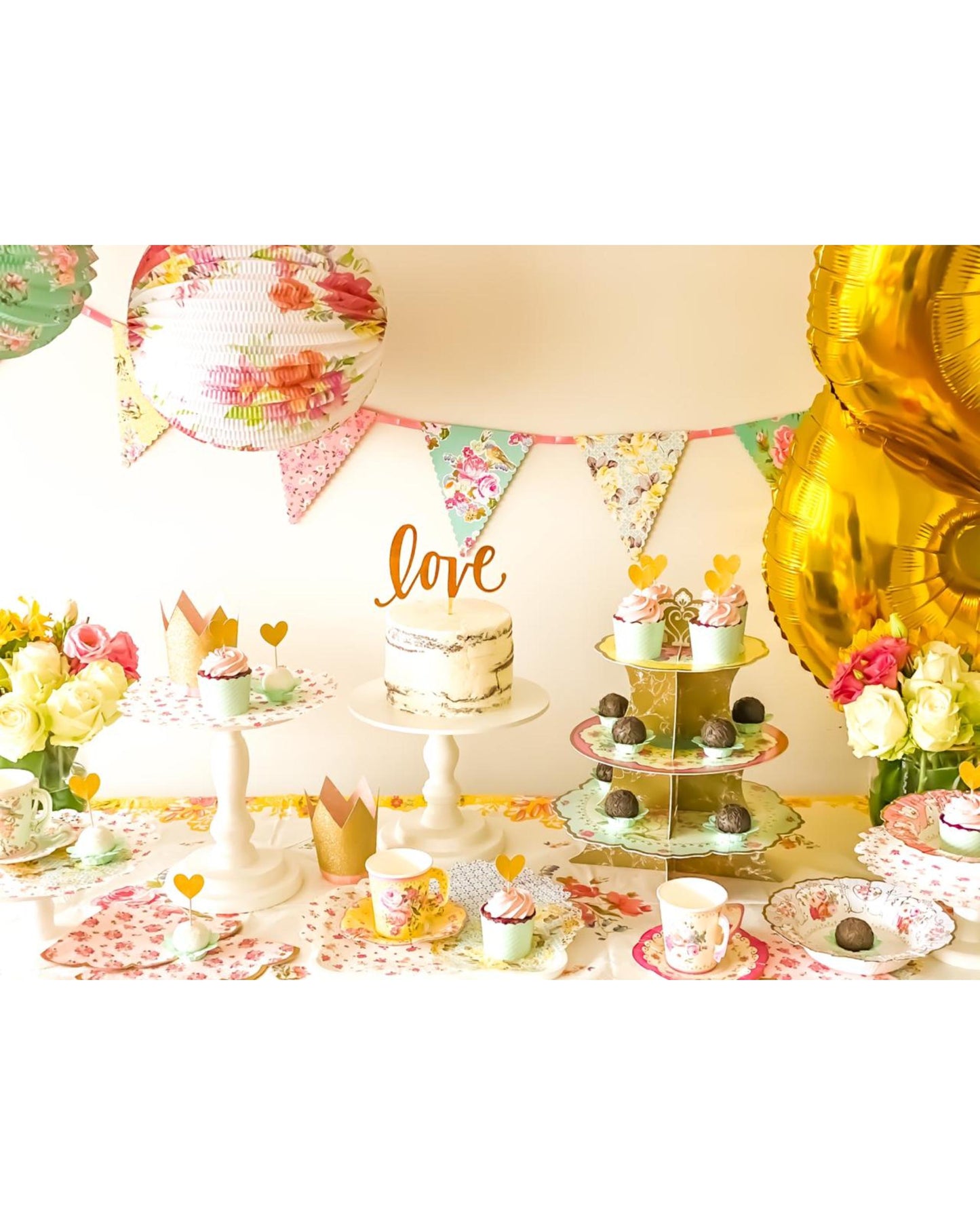 Kit Decoração Jardim Inglês