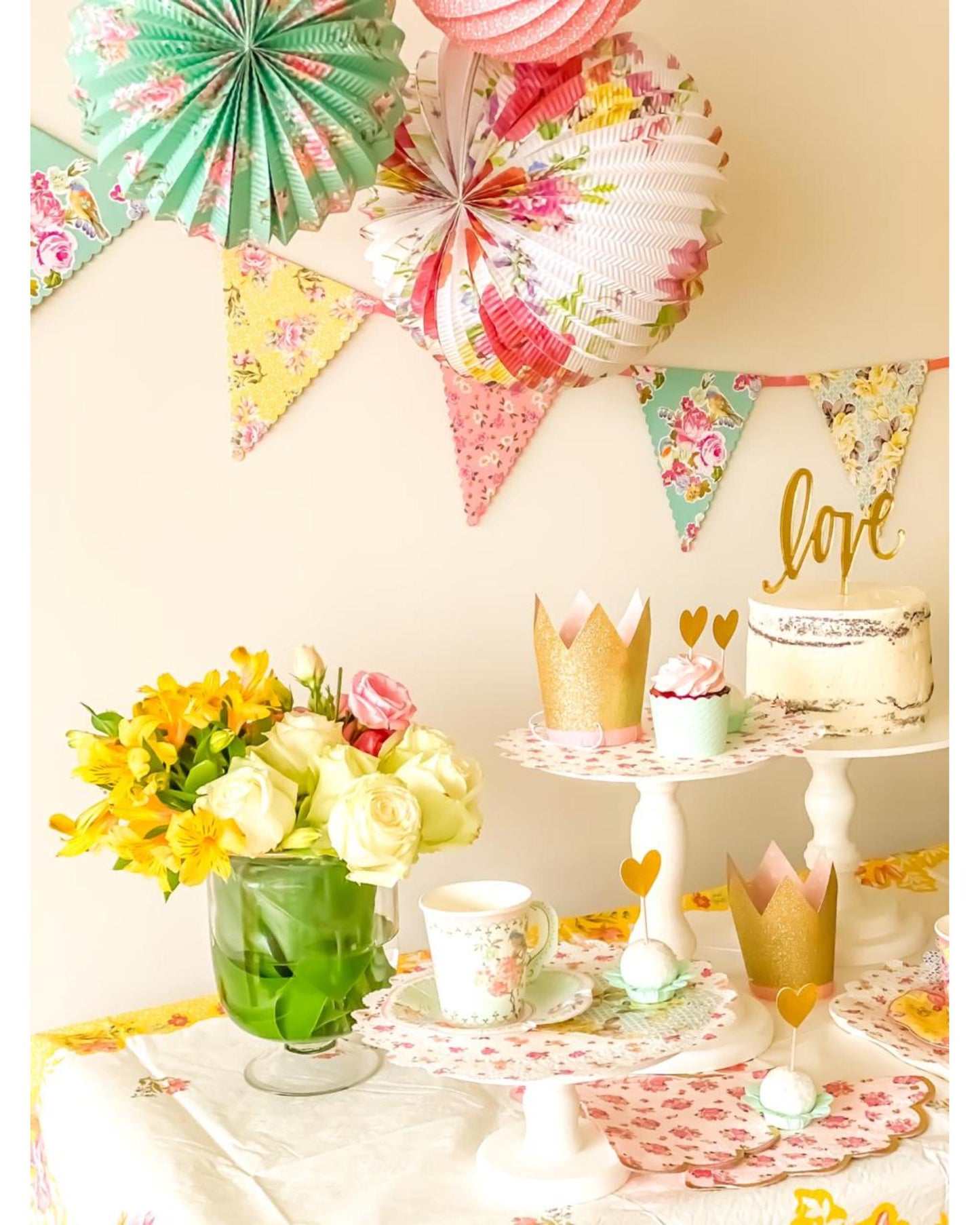 Kit Decoração Jardim Inglês