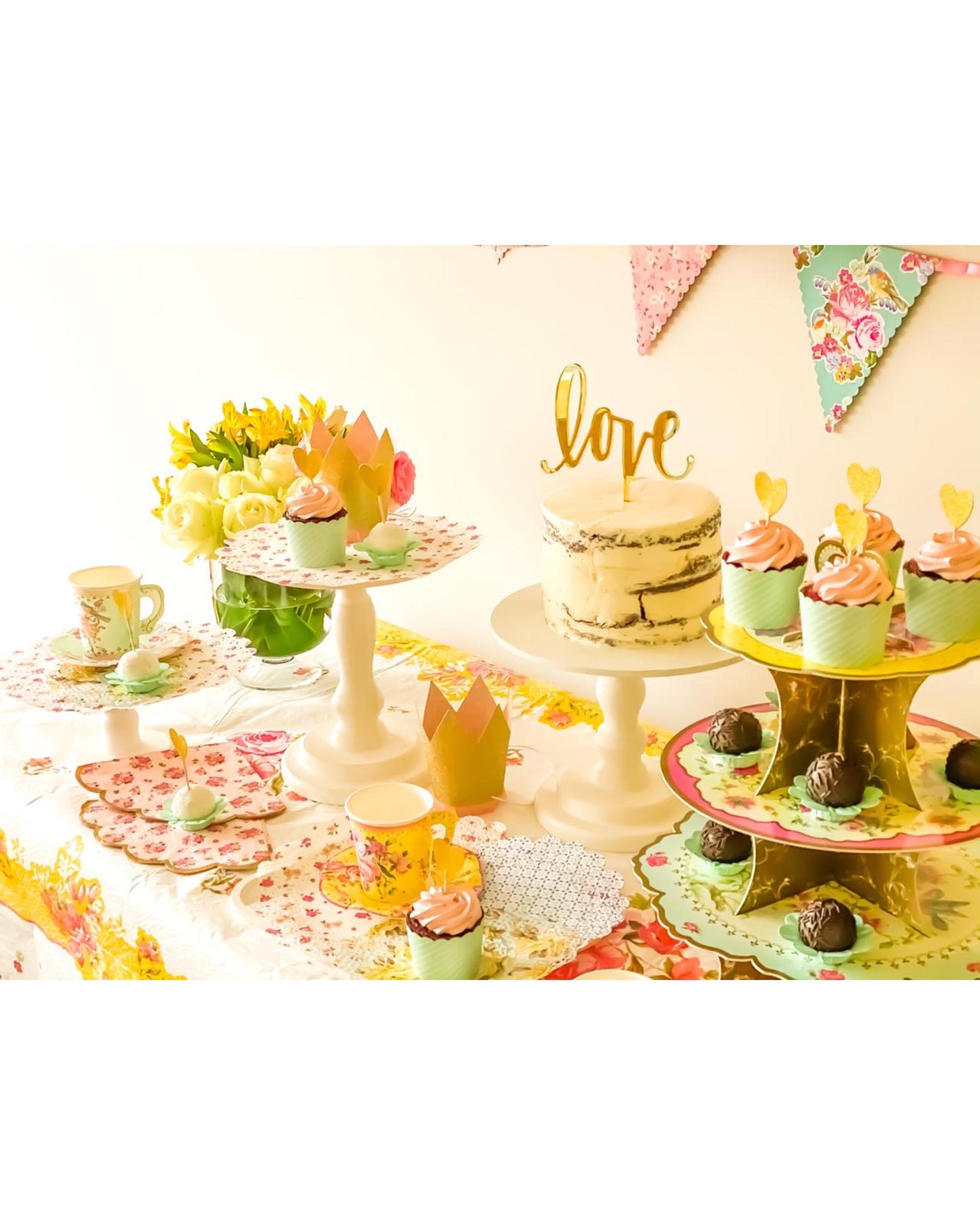 Kit Decoração Jardim Inglês